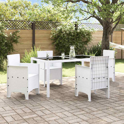 vidaXL Garden Chair 4 pcs White 53 x 49 x 85 cm Polypropylene