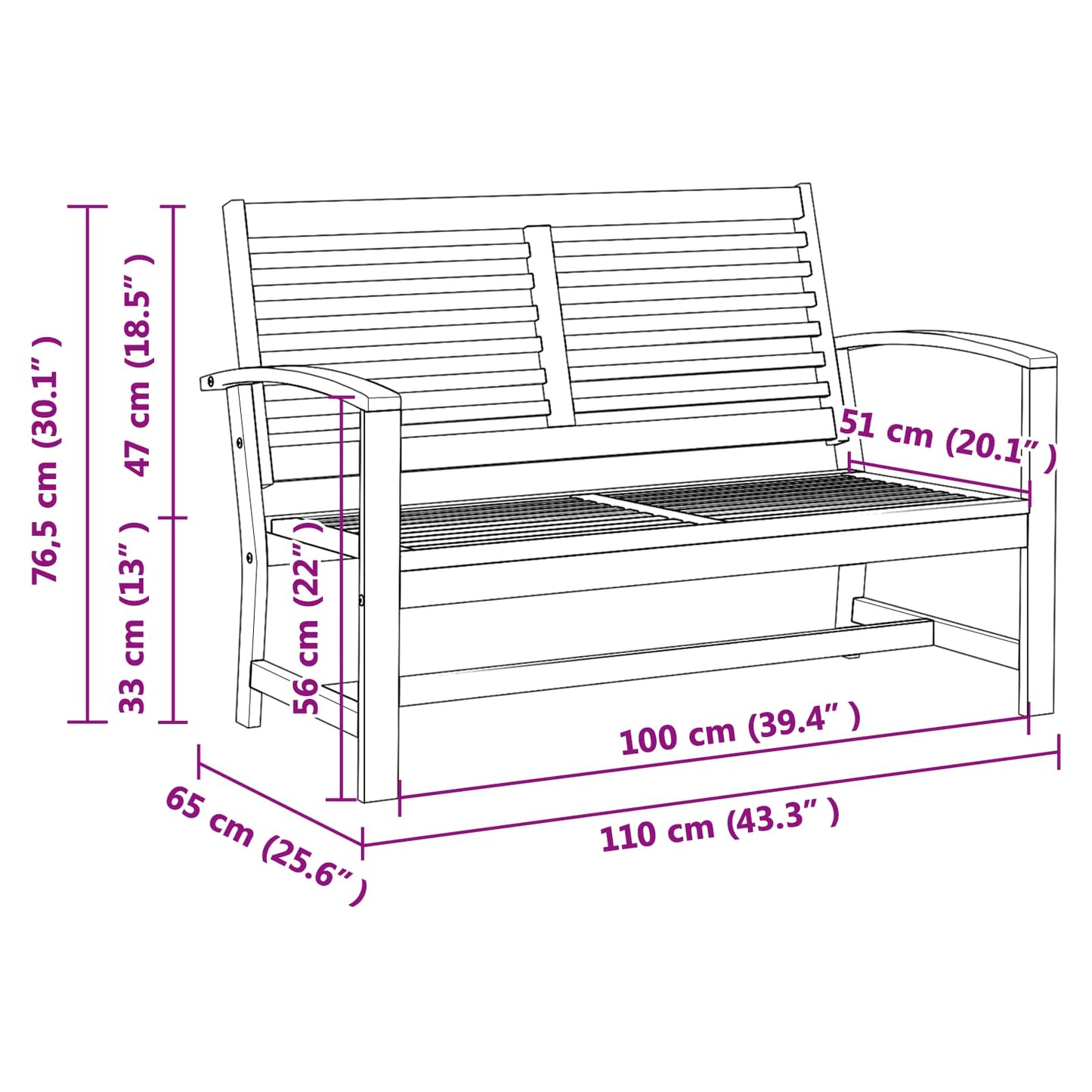 vidaXL Garden Sofa Set 3 pcs Natural Solid Teak Wood