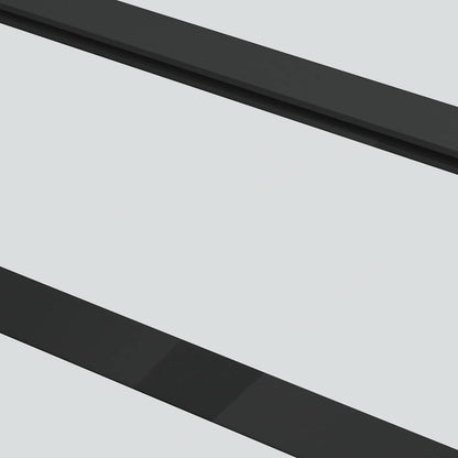 vidaXL Sliding Door with Hardware Set Black 102x205 cm ESG Glass