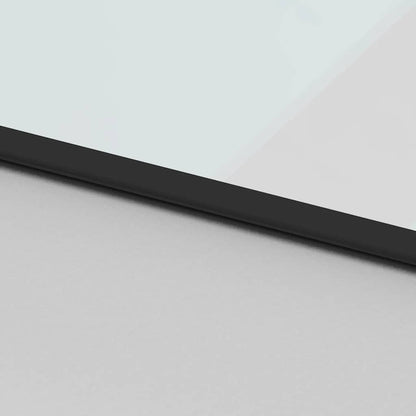 vidaXL Sliding Door with Hardware Set Black 90x205 cm Tempered Glass