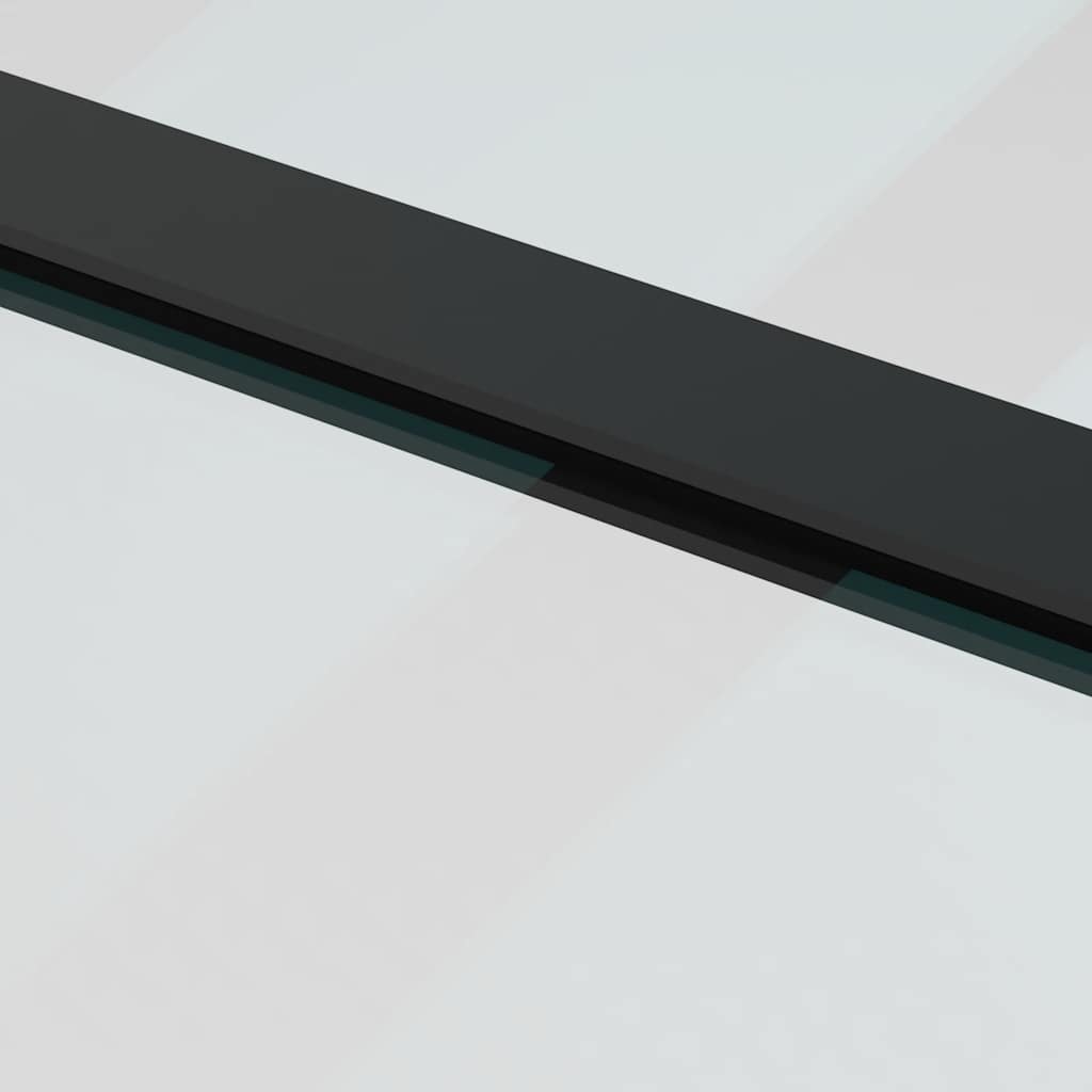 vidaXL Sliding Door with Hardware Set Black 102.5x205 cm ESG Glass