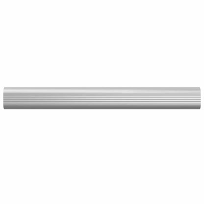 vidaXL Closet Rod 2 pcs Silver 264 x 15 x 29 mm Aluminium Alloy