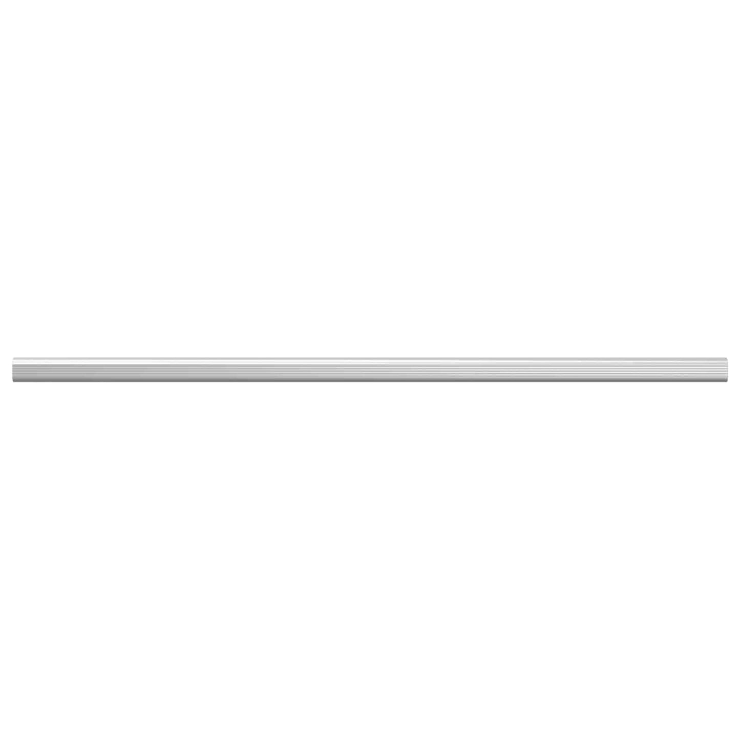 vidaXL Closet Rod 2 pcs Silver 864 x 15 x 29 mm Aluminium Alloy