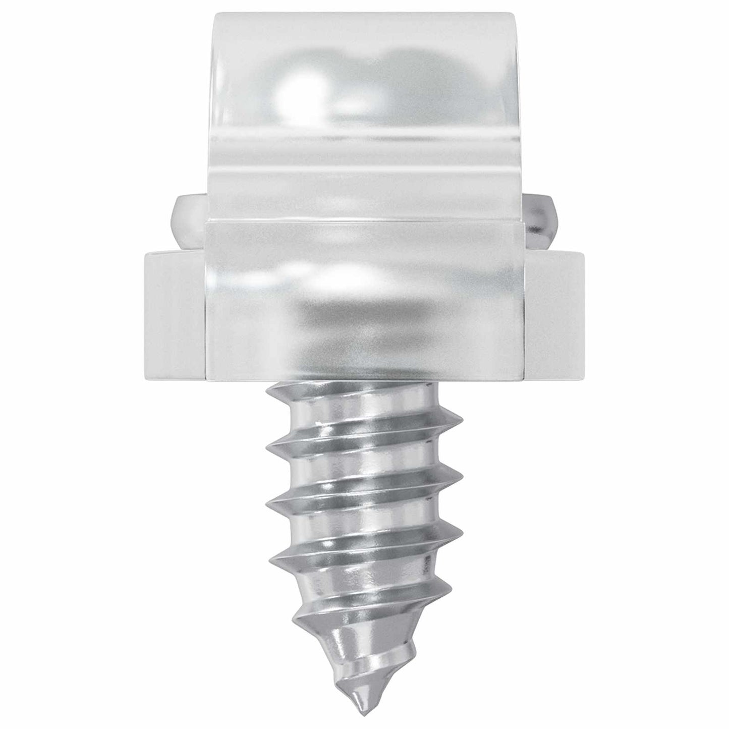vidaXL LED Strip Clips 23.8 mm 2 pcs Transparent Plastic and Iron