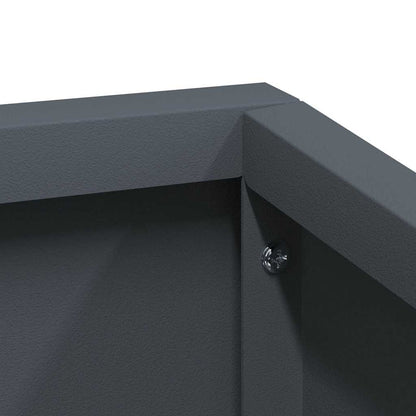 vidaXL Garden Planter Anthracite 60 x 60 x 50 cm Cold-rolled Steel