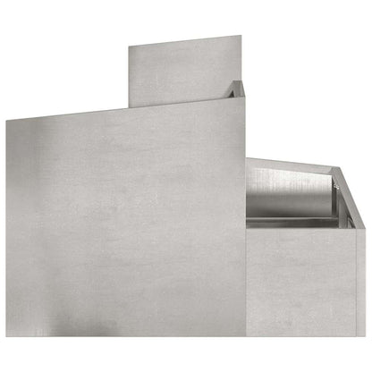 vidaXL Garden Planter Silver 60 x 60 x 50 cm Stainless Steel