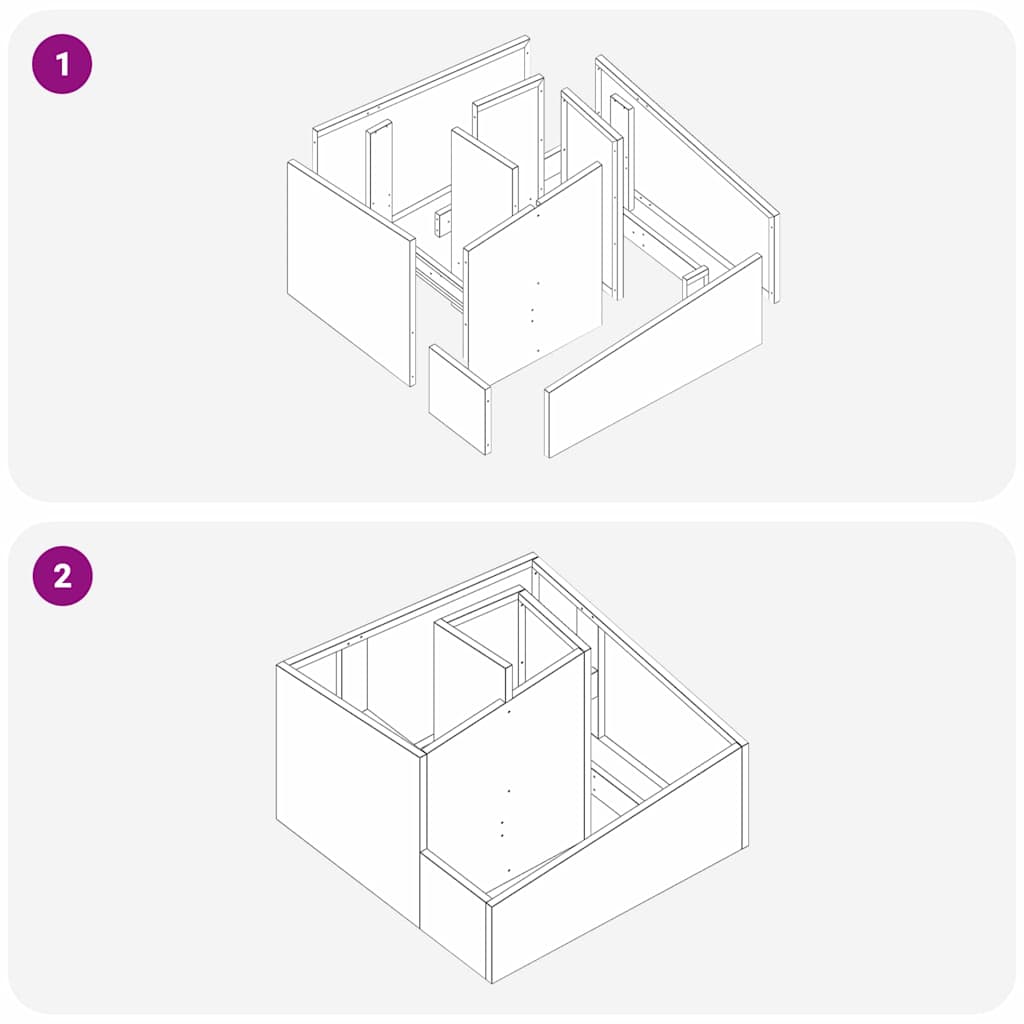 vidaXL Garden Planter Silver 60 x 60 x 50 cm Galvanised Steel