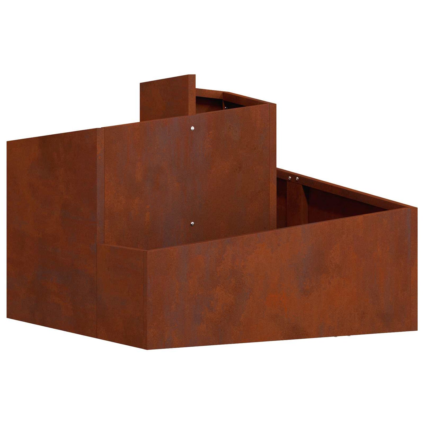 vidaXL Garden Planter Rusty 60 x 60 x 50 cm Weathering Steel