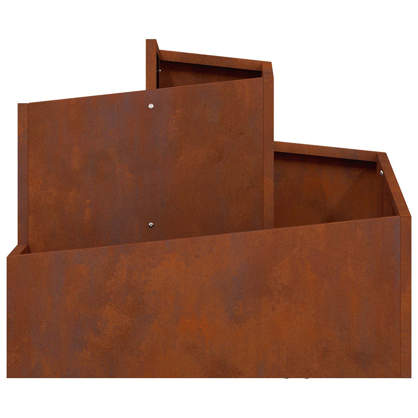 vidaXL Garden Planter Rusty 60 x 60 x 50 cm Weathering Steel