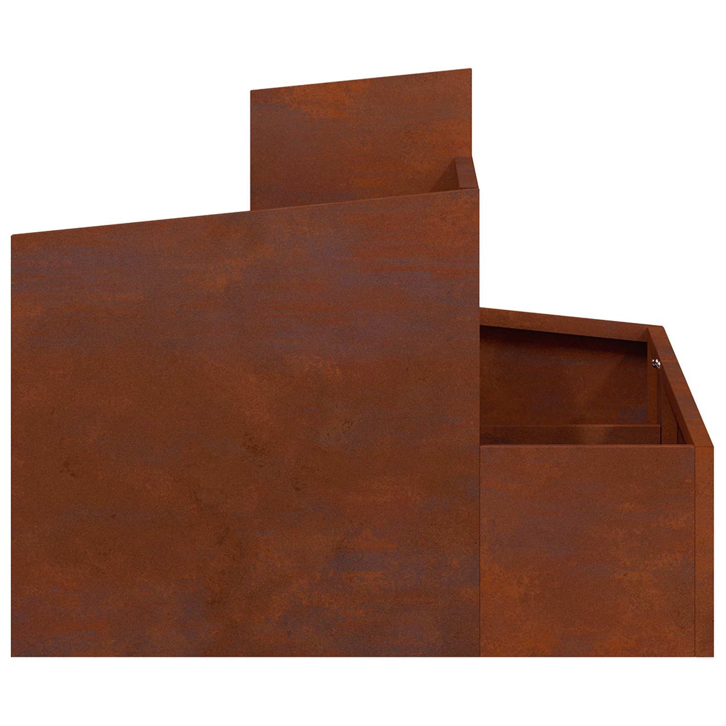 vidaXL Garden Planter Rusty 60 x 60 x 50 cm Weathering Steel