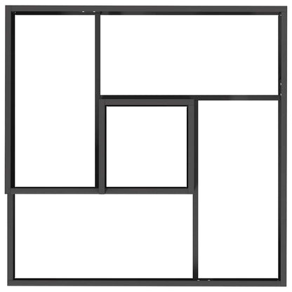 vidaXL Garden Planter Black 80 x 80 x 50 cm Cold-rolled Steel