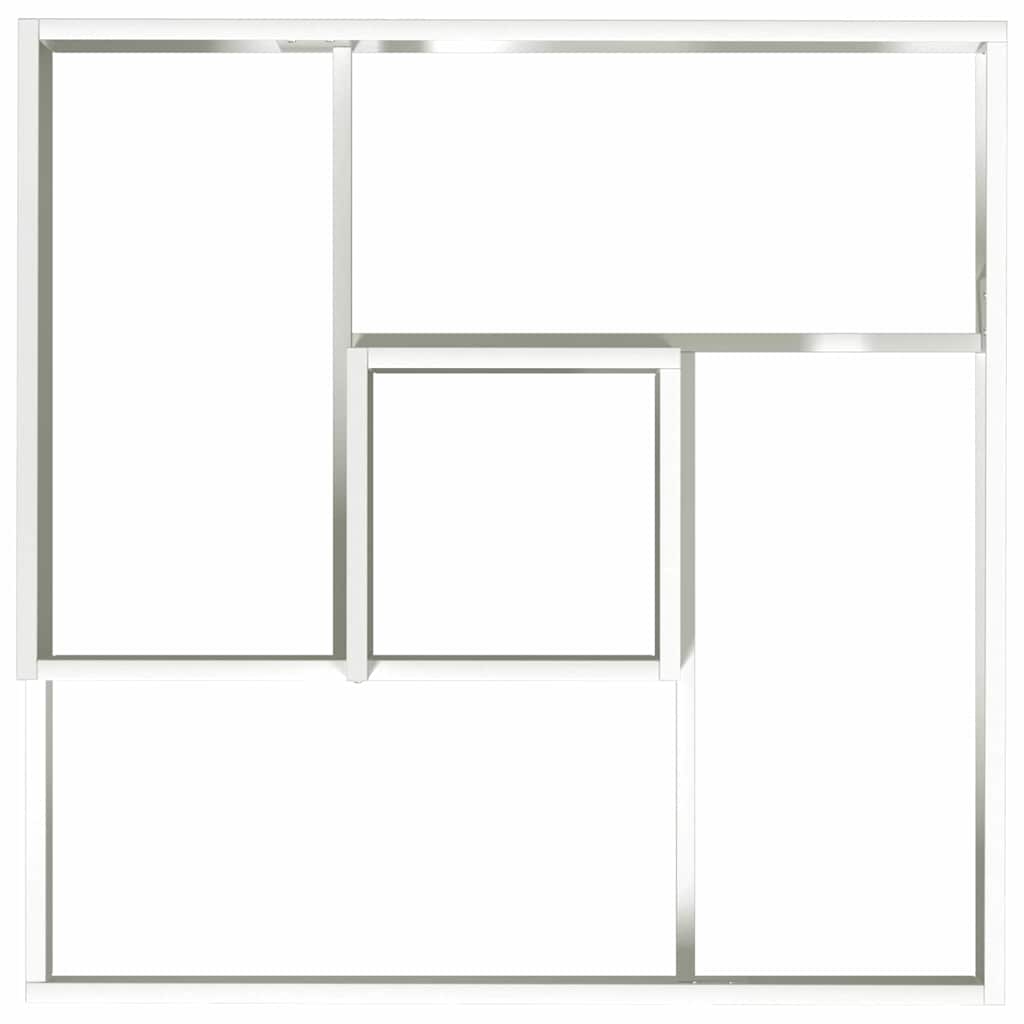 vidaXL Garden Planter White 80 x 80 x 50 cm Cold-rolled Steel