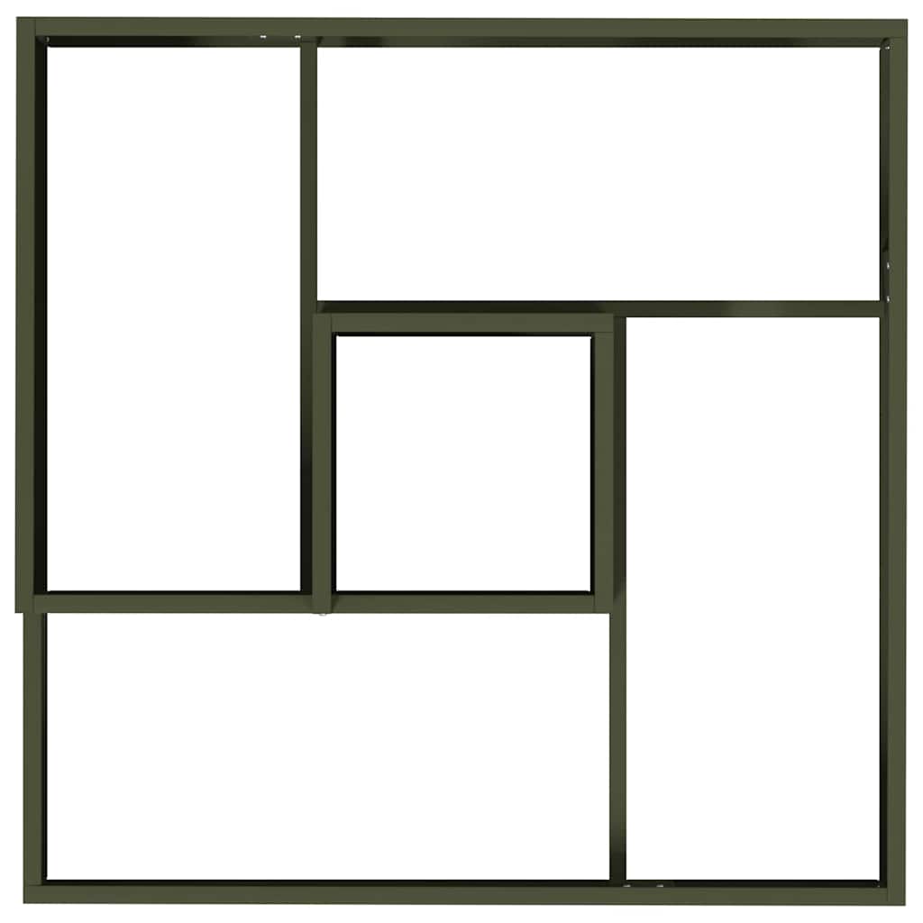 vidaXL Garden Planter Olive Green 80 x 80 x 50 cm Cold-rolled Steel