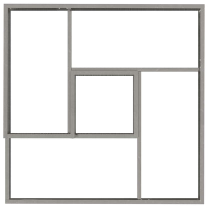 vidaXL Garden Planter Silver 80 x 80 x 50 cm Stainless Steel