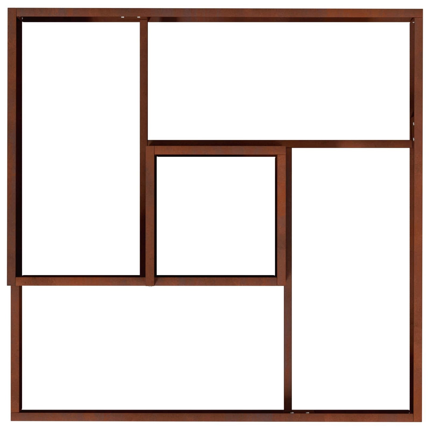 vidaXL Garden Planter Brown 80 x 80 x 50 cm Weathering Steel