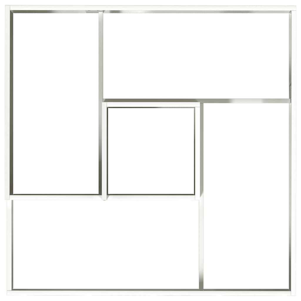 vidaXL Garden Planter White 100 x 100 x 50 cm Cold-rolled Steel