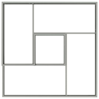 vidaXL Garden Planter Silver 100 x 100 x 50 cm Galvanised Steel