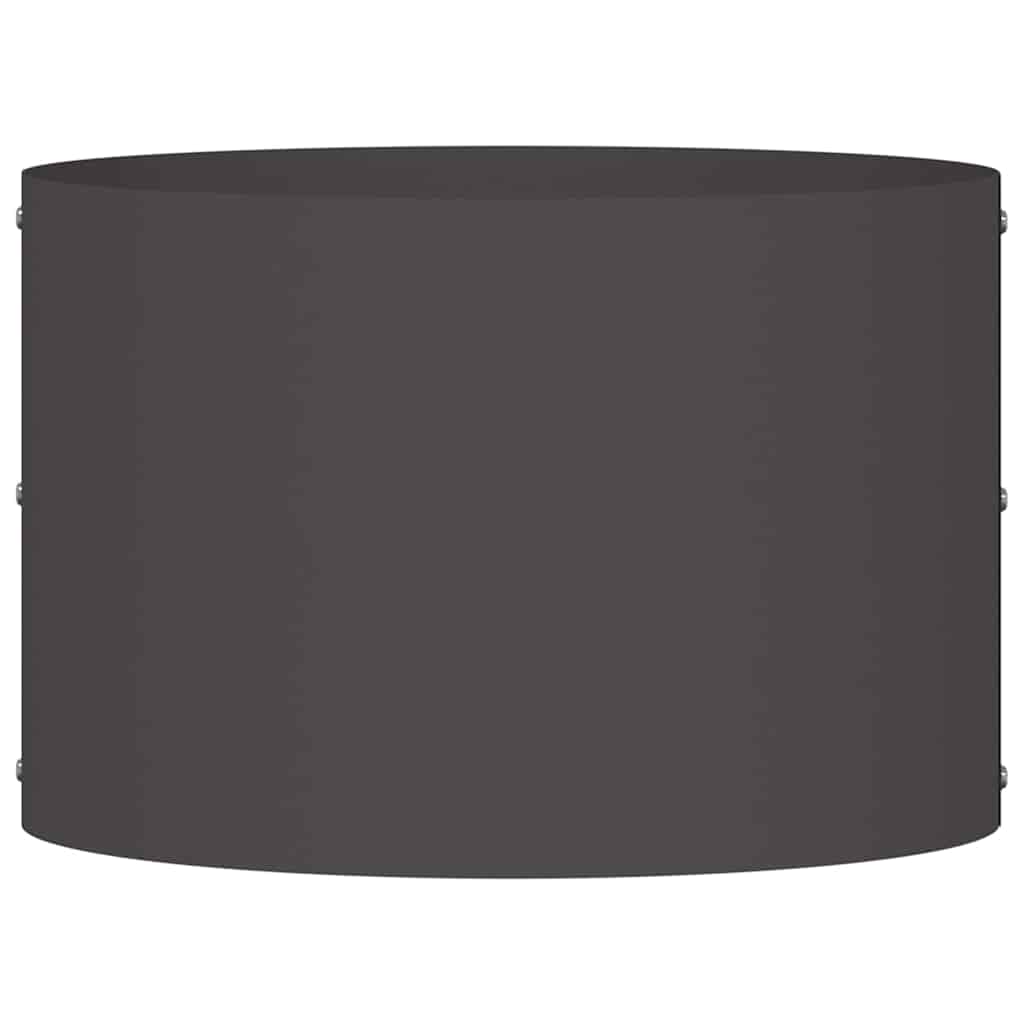 vidaXL Planter Ring Black 30 x 30 x 20 cm Cold-rolled Steel
