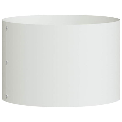 vidaXL Planter Ring 5 pcs White 30 x 30 x 20 cm Cold-rolled Steel