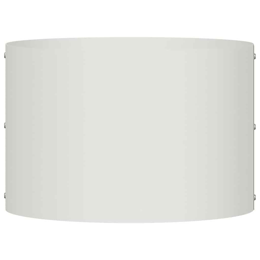 vidaXL Planter Ring 5 pcs White 30 x 30 x 20 cm Cold-rolled Steel