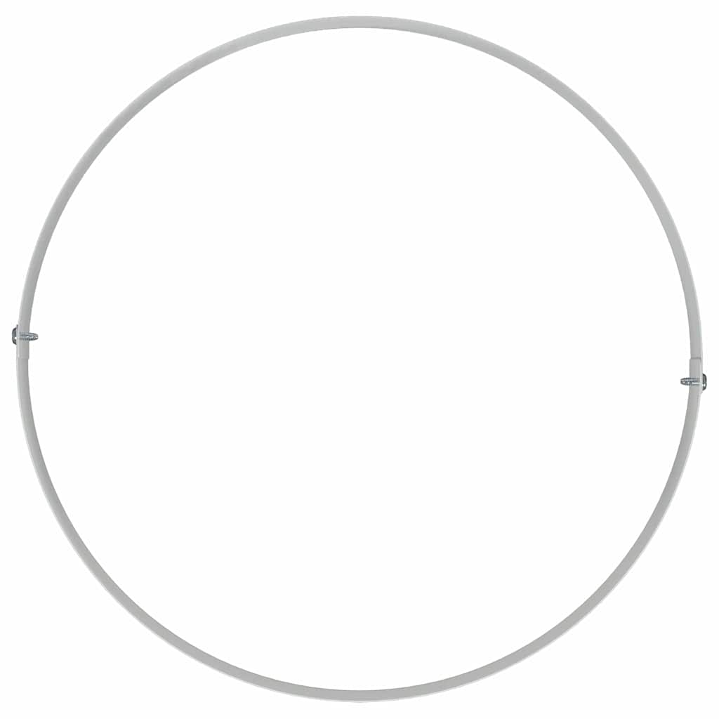 vidaXL Planter Ring 5 pcs White 30 x 30 x 20 cm Cold-rolled Steel