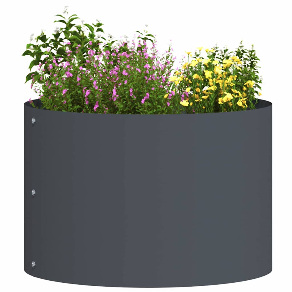 vidaXL Planter Ring Anthracite 30 x 30 x 20 cm Cold-rolled Steel