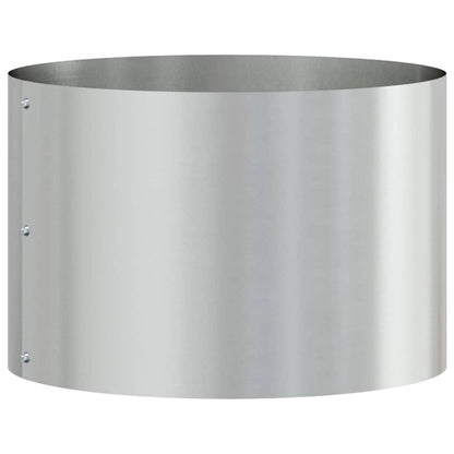 vidaXL Planter Ring Silver 30 x 30 x 20 cm Galvanised Steel