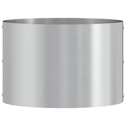 vidaXL Planter Ring Silver 30 x 30 x 20 cm Galvanised Steel