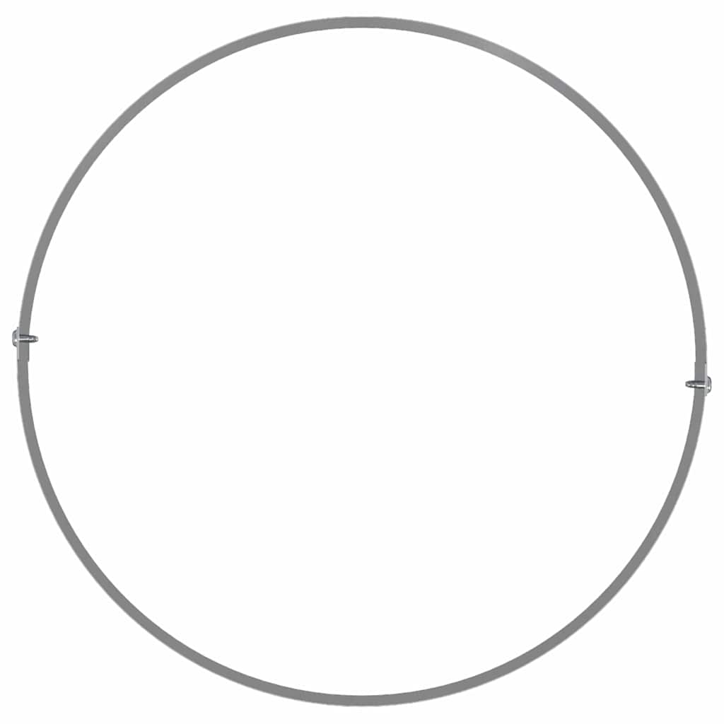 vidaXL Planter Ring Silver 30 x 30 x 20 cm Galvanised Steel