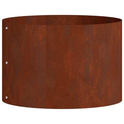 vidaXL Planter Ring 5 pcs Brown 30 x 30 x 20 cm Weathering Steel
