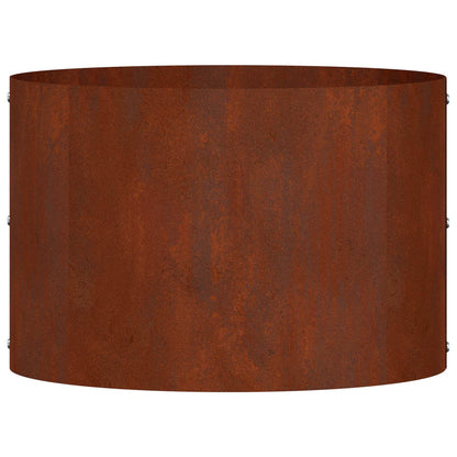 vidaXL Planter Ring 5 pcs Brown 30 x 30 x 20 cm Weathering Steel