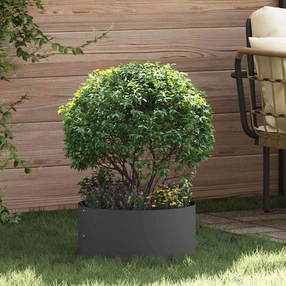 vidaXL Planter Ring Black 40 x 40 x 20 cm Cold-rolled Steel