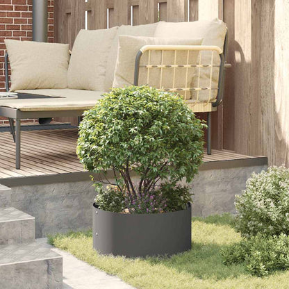 vidaXL Planter Ring Black 40 x 40 x 20 cm Cold-rolled Steel