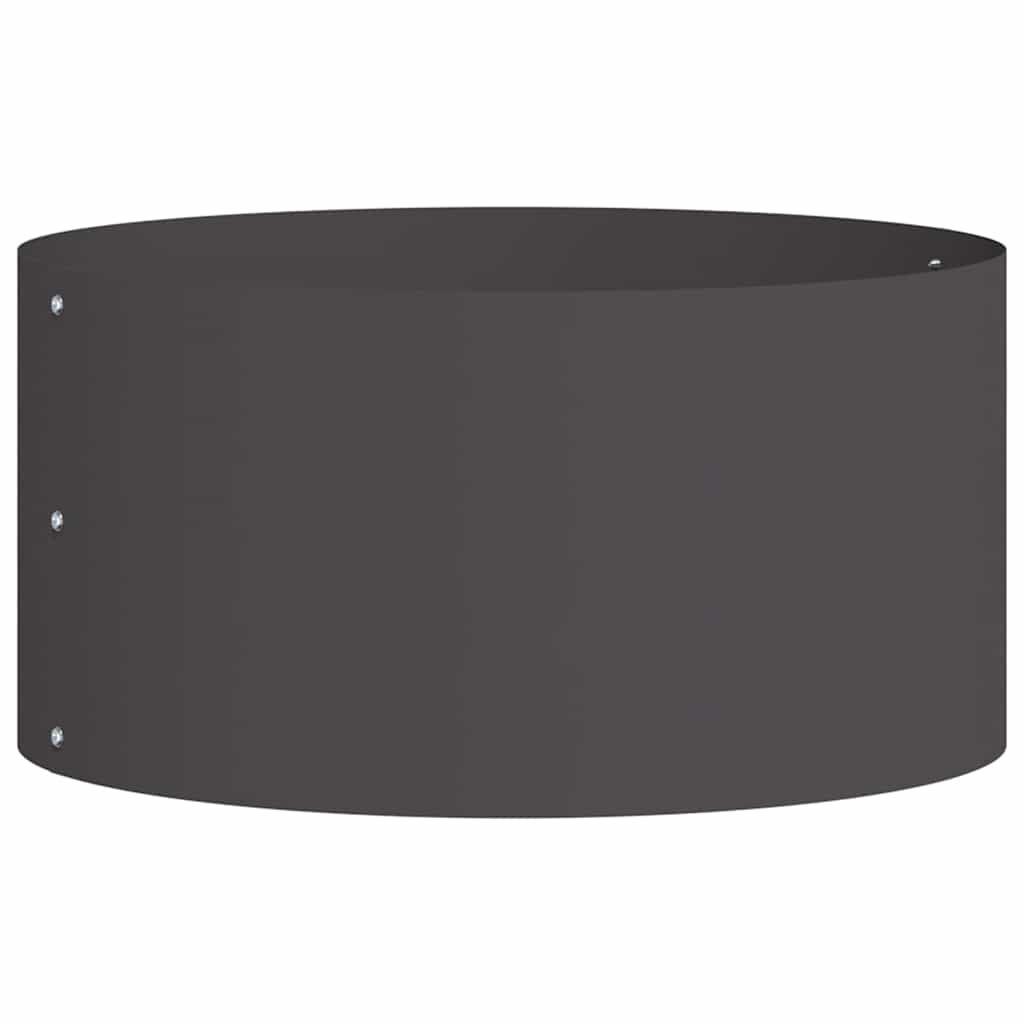 vidaXL Planter Ring Black 40 x 40 x 20 cm Cold-rolled Steel
