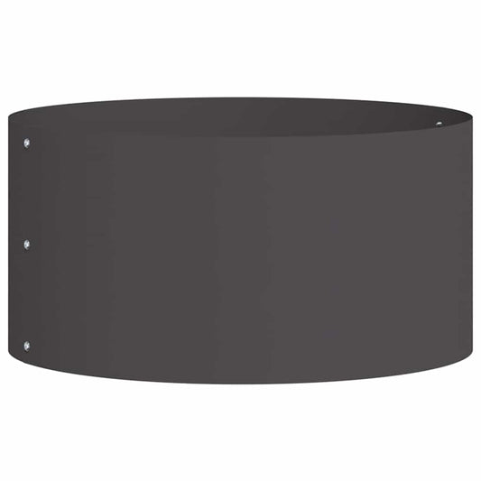 vidaXL Planter Ring Black 40 x 40 x 20 cm Cold-rolled Steel