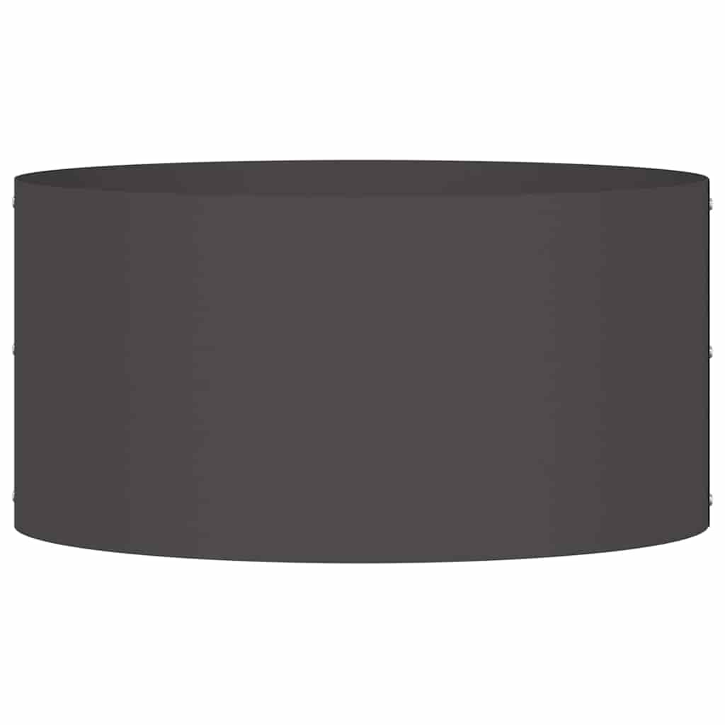 vidaXL Planter Ring Black 40 x 40 x 20 cm Cold-rolled Steel