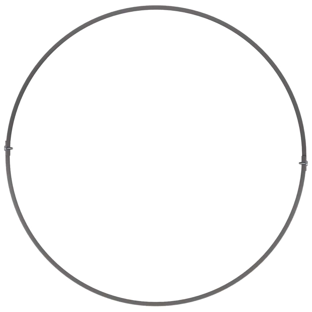 vidaXL Planter Ring Black 40 x 40 x 20 cm Cold-rolled Steel