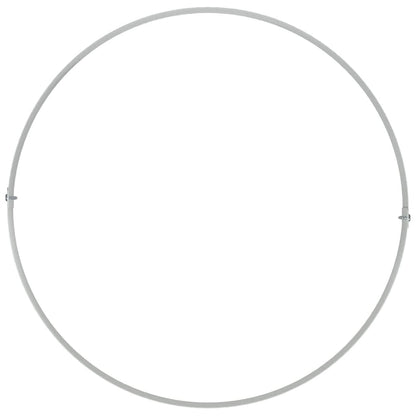vidaXL Planter Ring 5 pcs White 40 x 40 x 20 cm Cold-rolled Steel