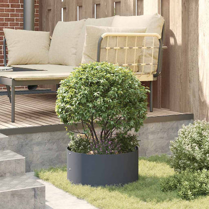 vidaXL Planter Ring Anthracite 40 x 40 x 20 cm Cold-rolled Steel