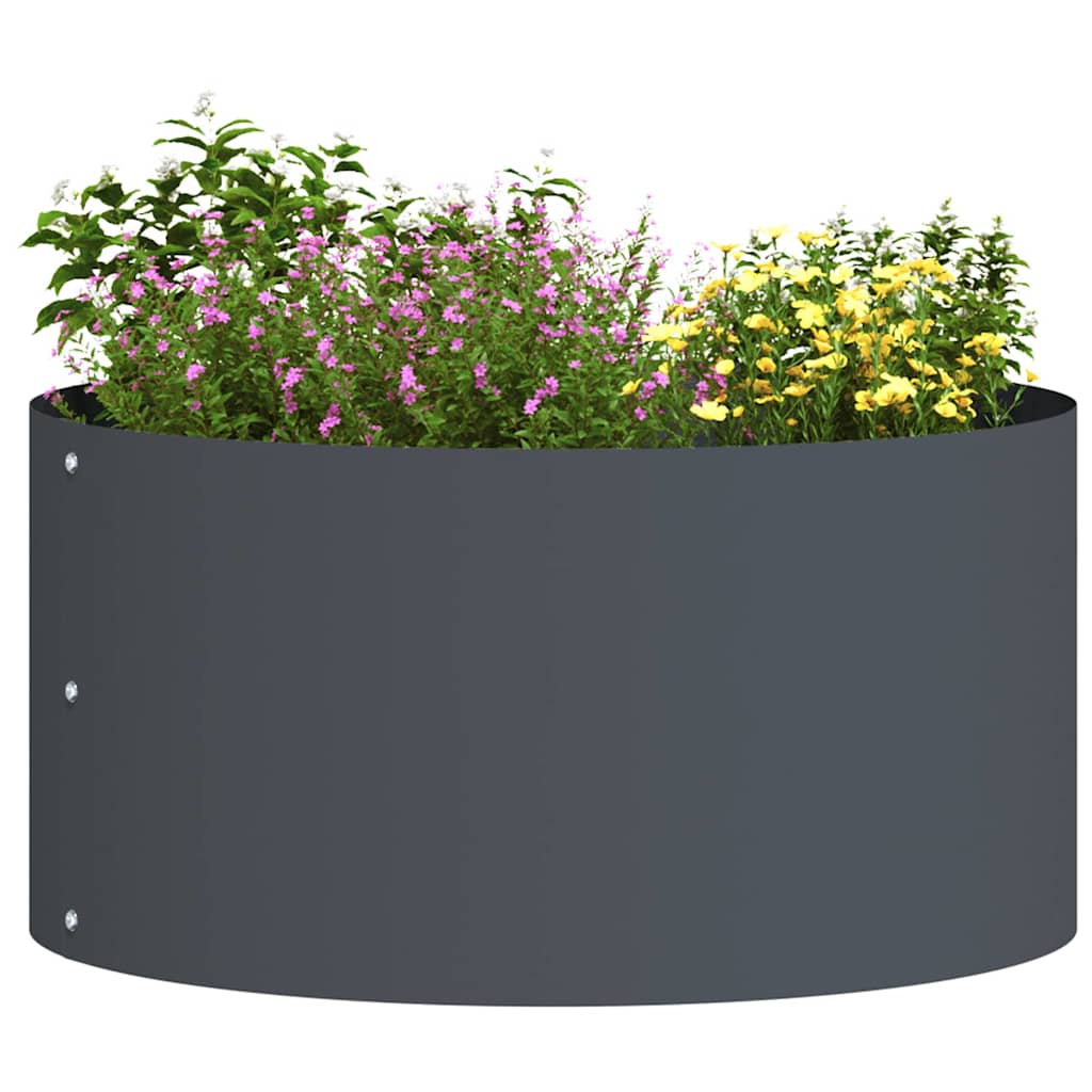 vidaXL Planter Ring 5 pcs Anthracite 40 x 40 x 20 cm Cold-rolled Steel