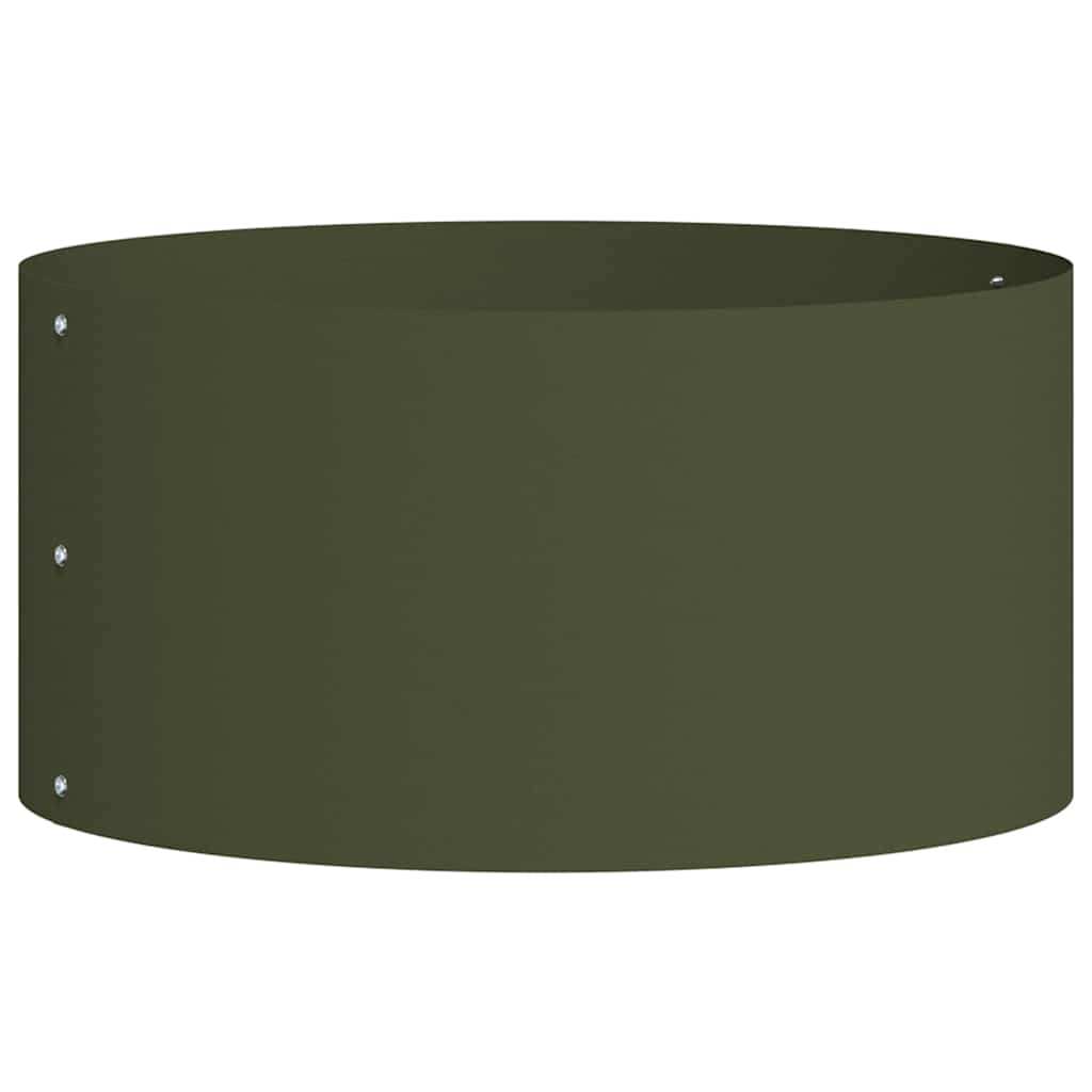 vidaXL Planter Ring Olive Green 40 x 40 x 20 cm Cold-rolled Steel