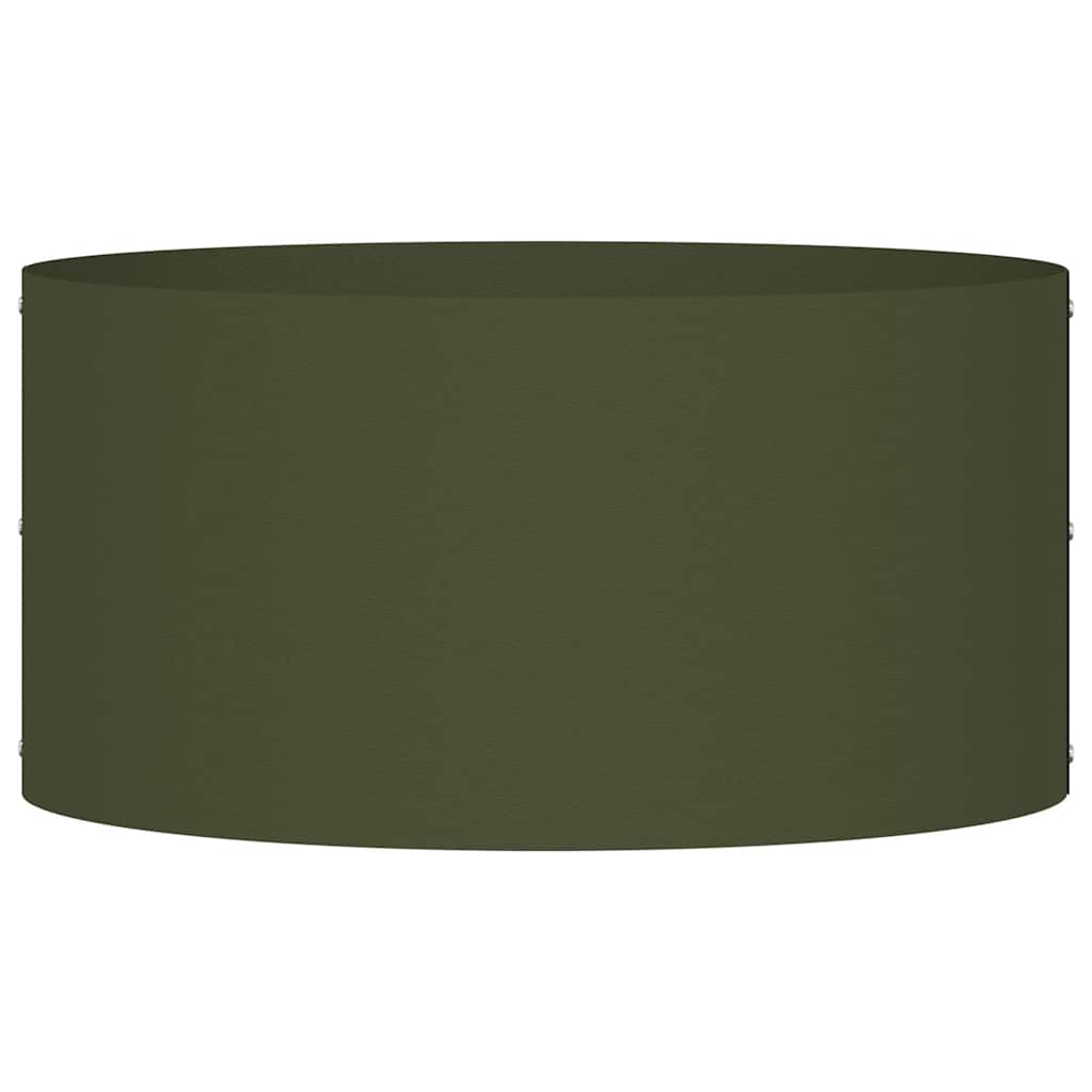 vidaXL Planter Ring Olive Green 40 x 40 x 20 cm Cold-rolled Steel