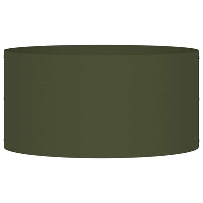 vidaXL Planter Ring Olive Green 40 x 40 x 20 cm Cold-rolled Steel