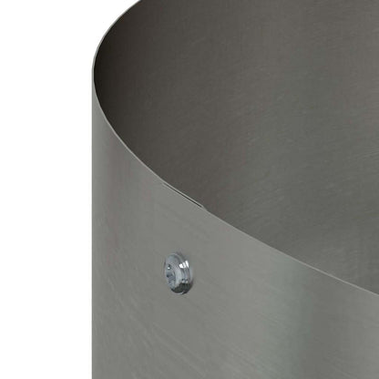 vidaXL Planter Ring 5 pcs Silver 40 x 40 x 20 cm Stainless Steel