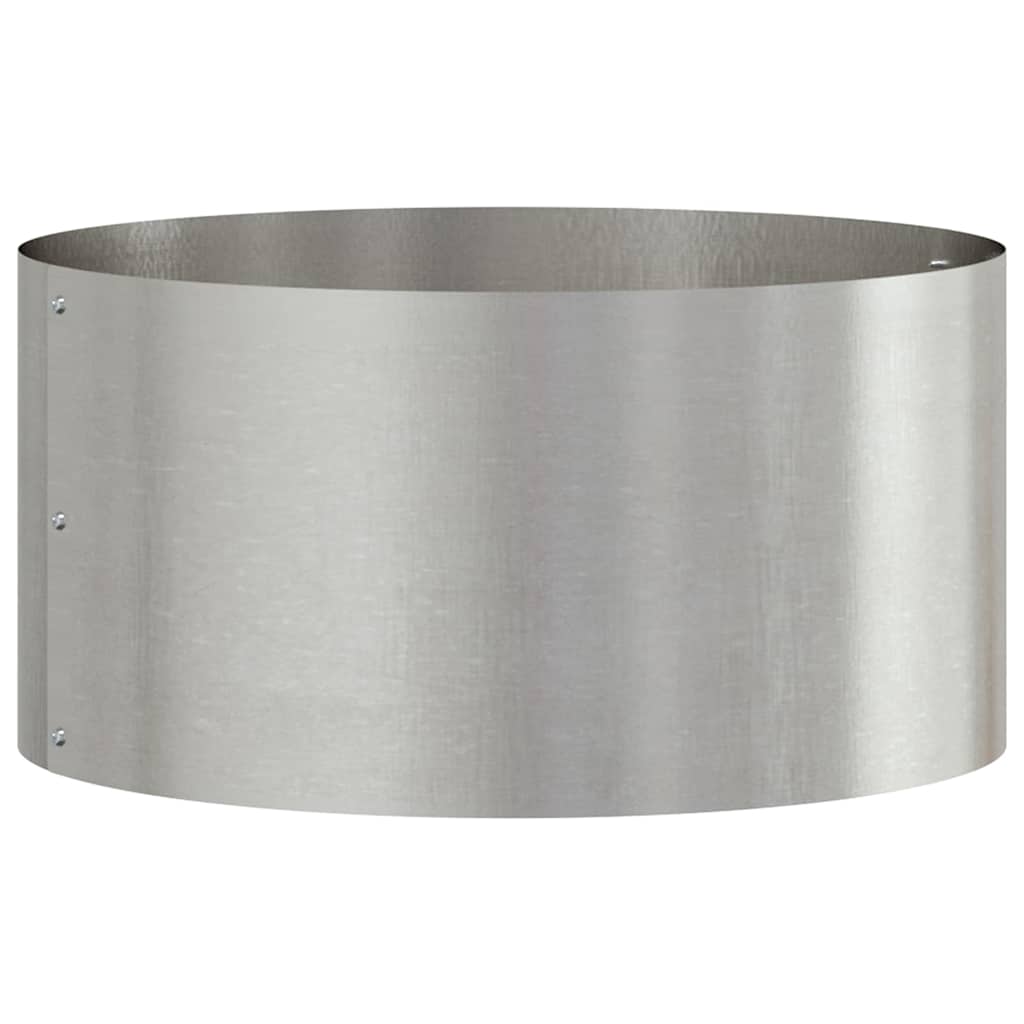 vidaXL Planter Ring 5 pcs Silver 40 x 40 x 20 cm Stainless Steel