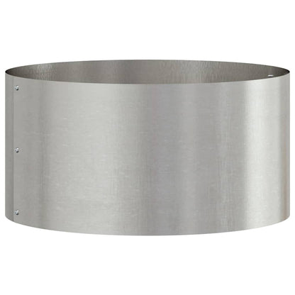 vidaXL Planter Ring 5 pcs Silver 40 x 40 x 20 cm Stainless Steel