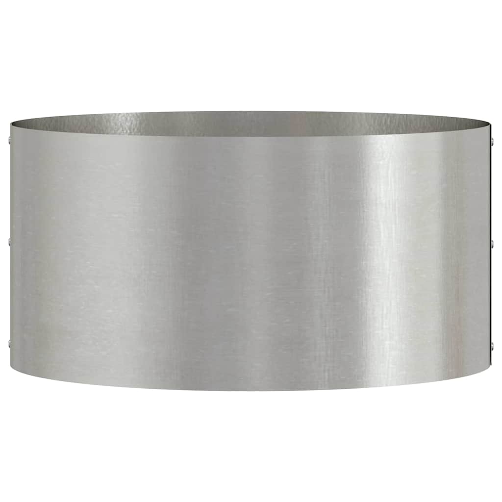 vidaXL Planter Ring 5 pcs Silver 40 x 40 x 20 cm Stainless Steel