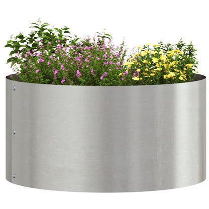 vidaXL Planter Ring 5 pcs Silver 40 x 40 x 20 cm Stainless Steel