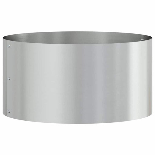 vidaXL Garden Planter Silver 40 x 40 x 20 cm Galvanised Steel