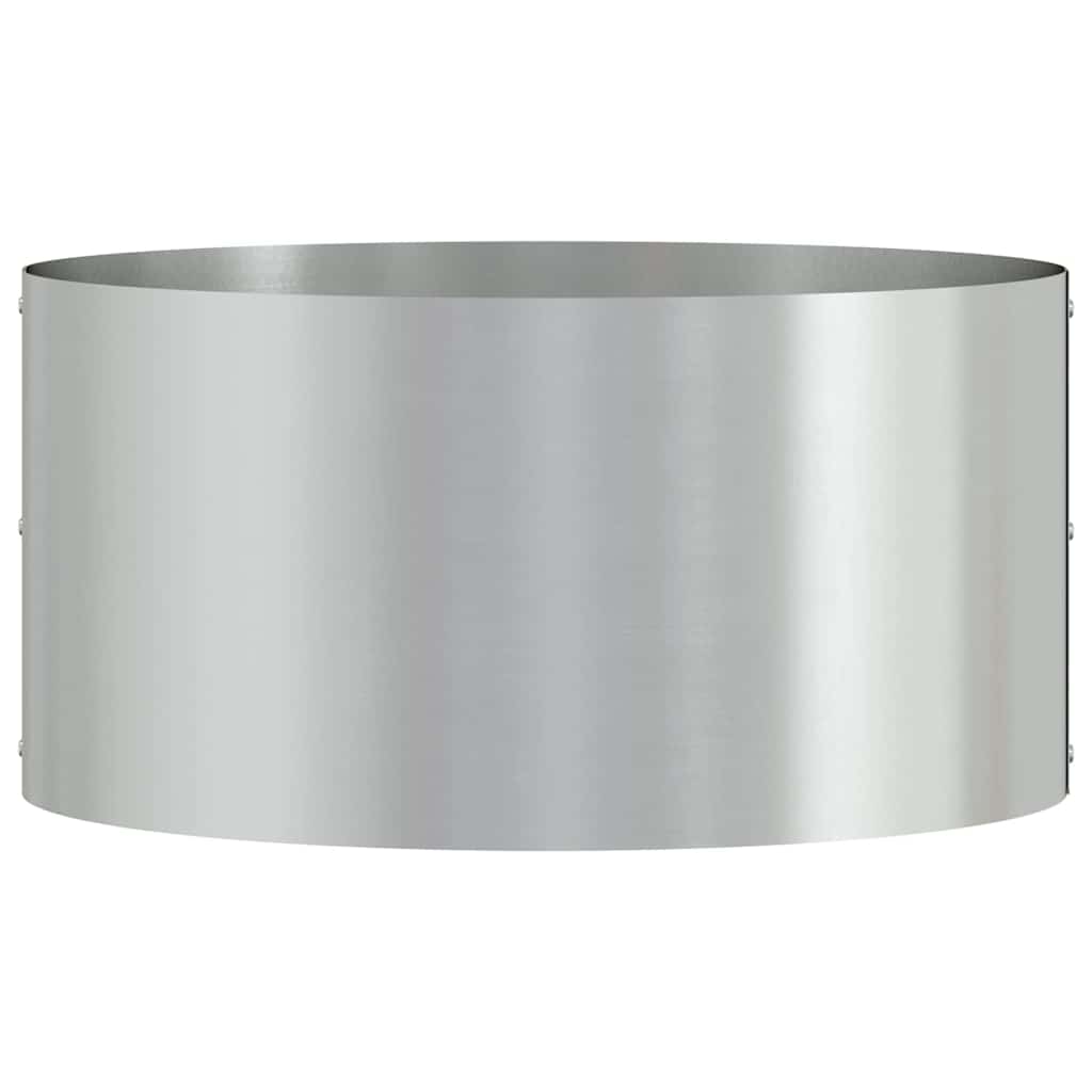 vidaXL Planter Ring 5 pcs Silver 40 x 40 x 20 cm Galvanised Steel
